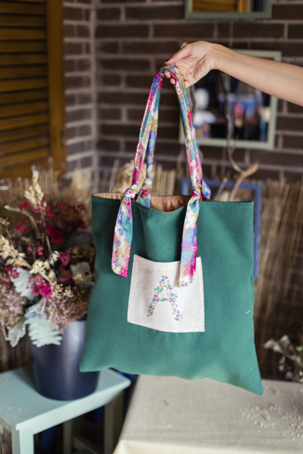 Tote-VERDE BOTELLA