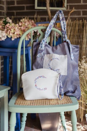 Tote-TERCIOPELO GRIS